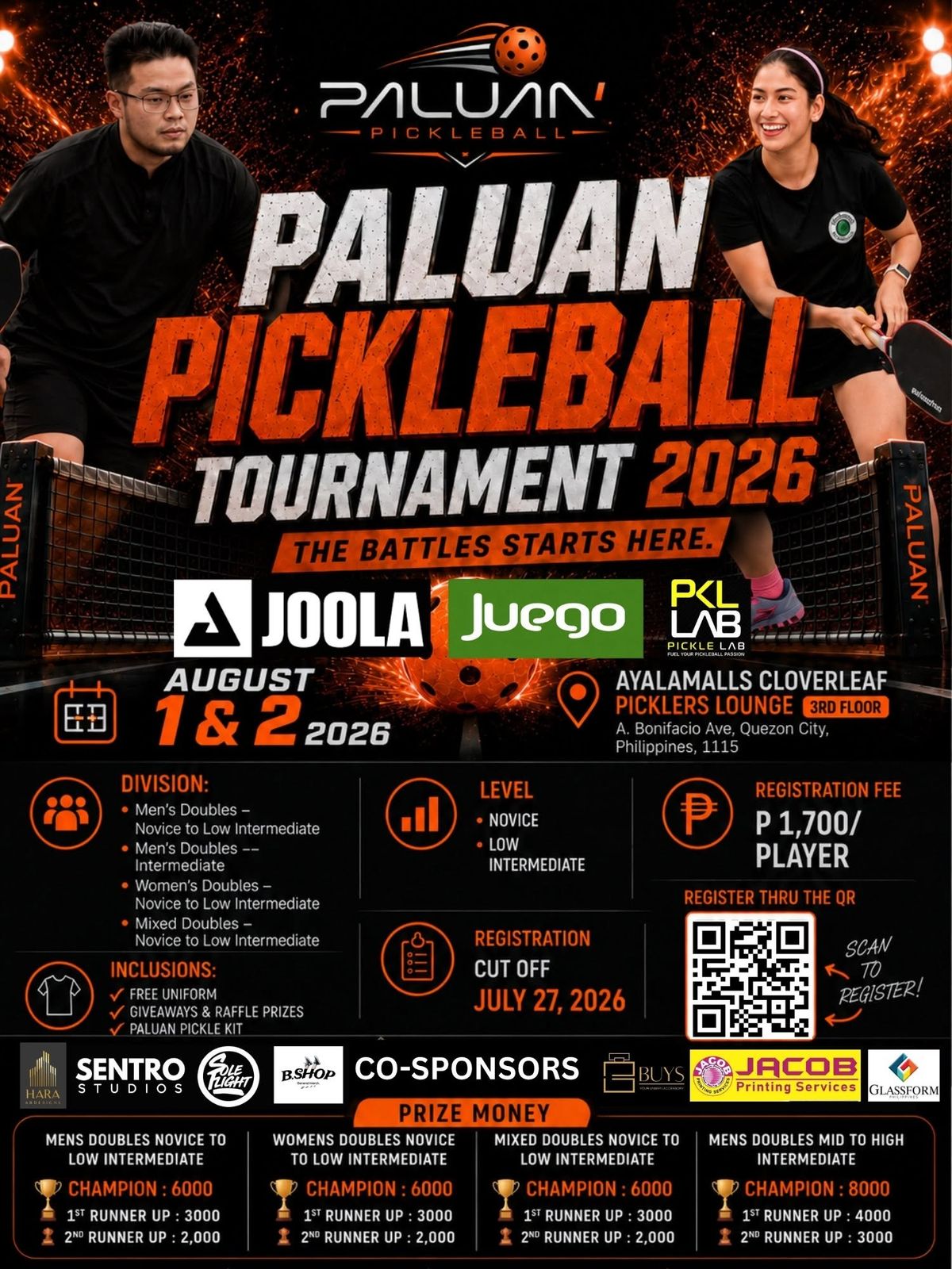Paluan Pickleball Tournament 2026 – Glass Cup presented by Juego PH
